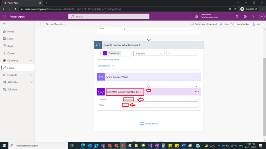 Usage Of Do Until Function In Power Automate